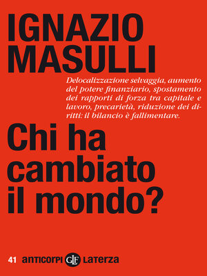 cover image of Chi ha cambiato il mondo?